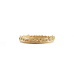 Delicate 14ct gold band with granules