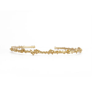 Delicate 14ct gold bracelet with granules